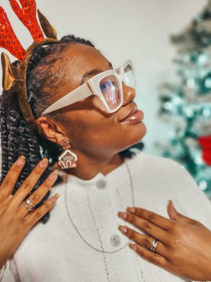 Gingerbread Man Holiday Earrings
