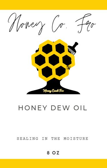 "Honey Dew" Hair, Scalp and Body Oil 8 oz